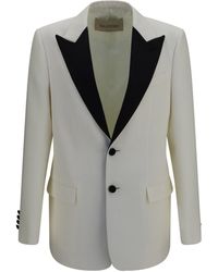 Valentino - Two-Tone Wool Jacket - Lyst