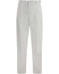 Dolce & Gabbana - Cotton Gabardine Pants - Lyst