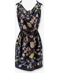 Versace - Broken Jewels Print Silk Mini Dress - Lyst