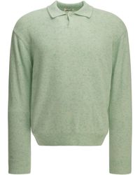 AURALEE - Cashmere Polo Sweater - Lyst