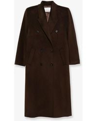 Frankie Shop - Gaia Wool Blend Coat Dark - Lyst