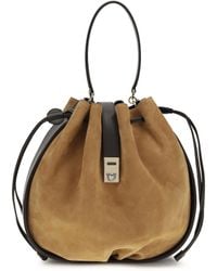 Ferragamo - Hug Buckle Bucket Bag - Lyst