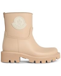 Moncler - 'Kickstream' Sand Pvc Rain Boots - Lyst