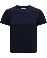 Max Mara Pure - Donata Cotton T-Shirt Blu Marino - Lyst