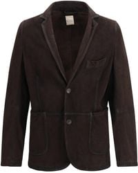 D'Amico - Jacket Single-Breasted Suede - Lyst
