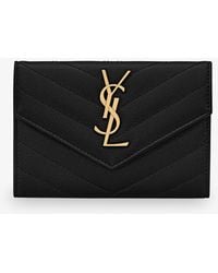 Saint Laurent - Cassandre Matalasse Leather Wallet - Lyst
