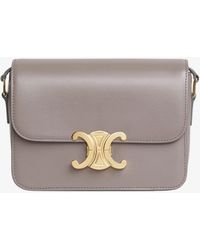 Celine - Teen Triomphe Leather Crossbody Bag - Lyst