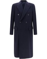 Dolce & Gabbana - Dolce & Gabbana Double-Breasted Wool Coat - Lyst