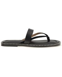 Dries Van Noten - Slip-On Leather Sandals With Sequins - Lyst