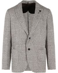 Lardini - 'Iconic Drop 7' Blazer Virgin Wool Blend - Lyst