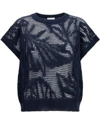 Brunello Cucinelli - Dazzling Water Lillies T-Shirt - Lyst