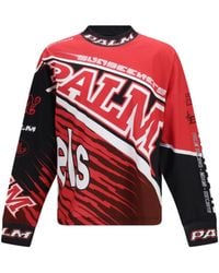 Palm Angels - Racing Long-Sleeved T-Shirt - Lyst