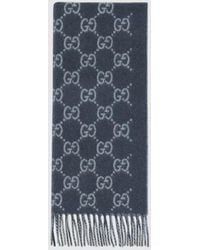 Gucci - Cashmere Scarf Gg - Lyst
