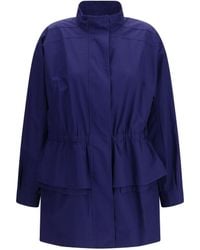 Fendi - Midi Poplin Parka - Lyst