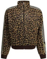 Kapital - Smooth Jersey Leopard Zipper Sweatshirt - Lyst