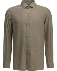 ZEGNA - Casual Cotton-Cashmere Shirt - Lyst