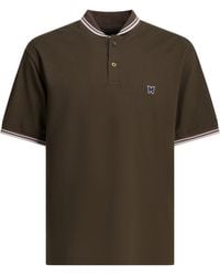 Needles - Shawl Collar Cotton Polo Shirt - Lyst