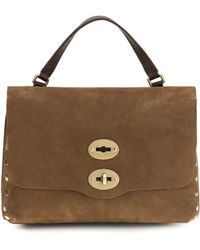 Zanellato - Postina Jones Suede Top Handle Bag - Lyst