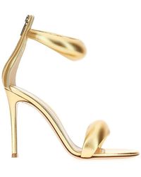 Gianvito Rossi - 'Bijoux' Nappa Leather Sandals 38 - Lyst