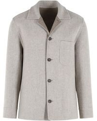 Eleventy - And Wool And Cashmere Overshirt - Lyst