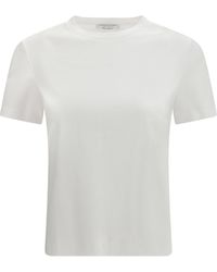 Max Mara Pure - Donata Cotton T-Shirt Bianco Ottico - Lyst