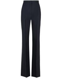 Max Mara - Delfino' Virgin Wool Blend Pants - Lyst