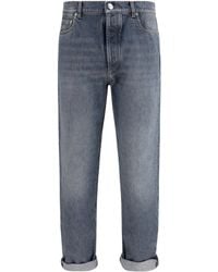 Brunello Cucinelli - Jeans Straight-Leg Turn-Up - Lyst