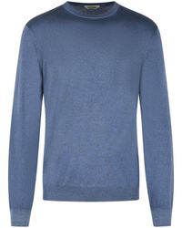Gran Sasso - Crew Neck Cashmere Sweater - Lyst