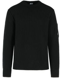 C.P. Company - Wool Blend Sweater - Lyst