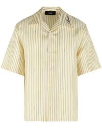 Amiri - Script Bowling' Silk Shirt - Lyst