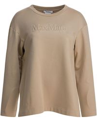 Max Mara Pure - Silk And Cotton Sweatshirt Sweatshirts - Lyst