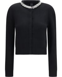Pinko - Colonia Cardigan With Jewel Collar - Lyst