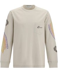 Golden Goose - Asymmetric Print Sweatshirt - Lyst