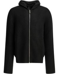 Rick Owens - Zipper And Hooded Sweater - Lyst