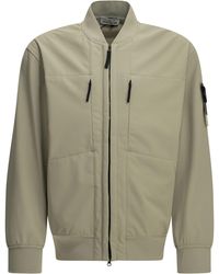 Stone Island - "Soft Shell" Bomber Jacket - Lyst