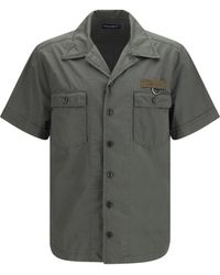 Dolce & Gabbana - Dolce & Gabbana Short-Sleeve Shirt With Chest Pocket - Lyst