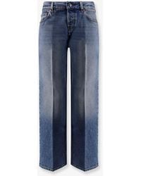 Gucci - Cotton Jeans With Rosso Ancora Naplak Tag - Lyst