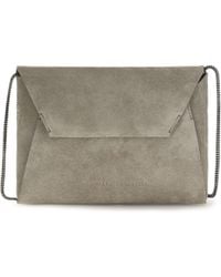 Brunello Cucinelli - Clutch Bag Bc Duo Suede - Lyst