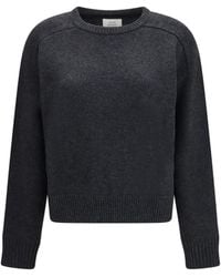 Loulou de Saison - Breha Wool Cashmere Sweater Charcoal - Lyst