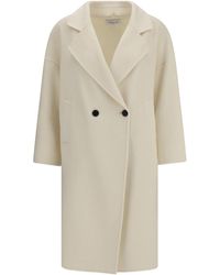 Aftercoat - Double-Breasted Long Coat - Lyst