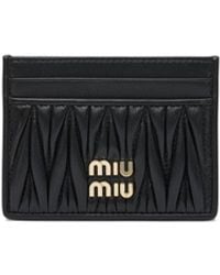 Miu Miu - Matelassé Nappa Leather Card Holders - Lyst