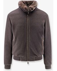 Moorer - Bellati-Mrw Wool And Cashmere Jacket With Fur Detail - Lyst