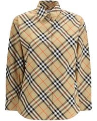 Burberry - Slim Fit Cotton Check Shirt - Lyst