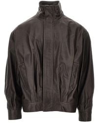 Arma - 'Paulo' Nappa Leather Bomber Jacket - Lyst