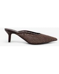 Brunello Cucinelli - Leather Sandals With Monili Detail - Lyst