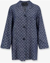 Gucci - Cotton Shirt With All-Over Gg Motif - Lyst