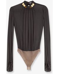 Elisabetta Franchi - Viscose Shirt With Body Detail - Lyst