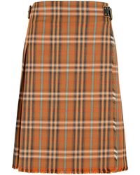 Burberry - 'Ginger' Wool Kilt - Lyst
