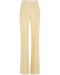 Sportmax - 'Orario' Ivory Viscose Trousers - Lyst