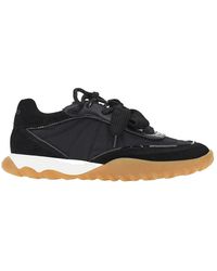 Pinko - Suede Leather And Nylon Sneakers - Lyst